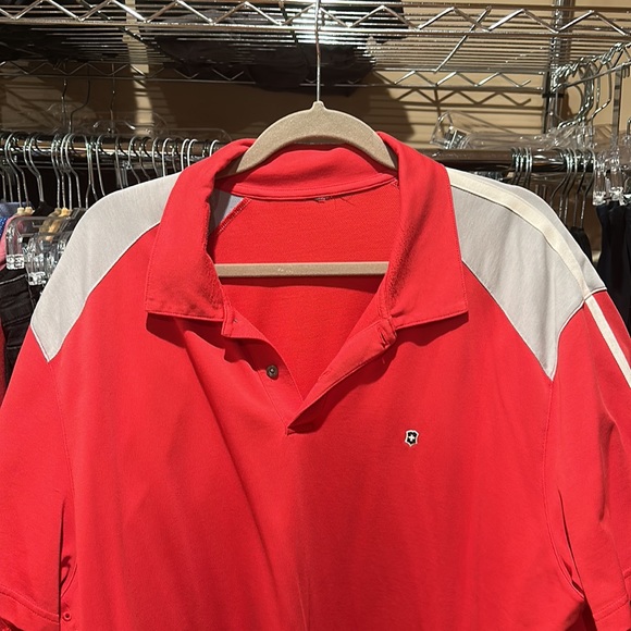 (Set of 2) Victorinox 2XL - Red and Black - Polo - CoolMax - Picture 6 of 7